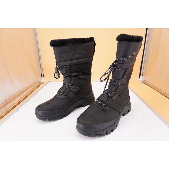 Timberland Jenness Pull-On Waterproof Snow Boot size 8 Black Women New Faux Fur - Picture 7 of 10